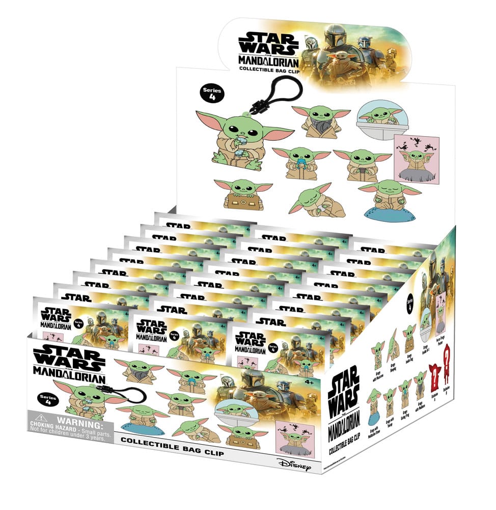 Star Wars 3D PVC-Taschenanhänger Best of Grogu Serie 1 Display (24) - Preorder - ETA: 29.12.2025