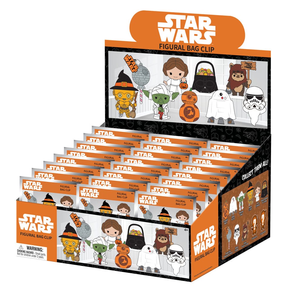Star Wars 3D PVC-Taschenanhänger Halloween Display (24) - Preorder - ETA: 11.11.2025