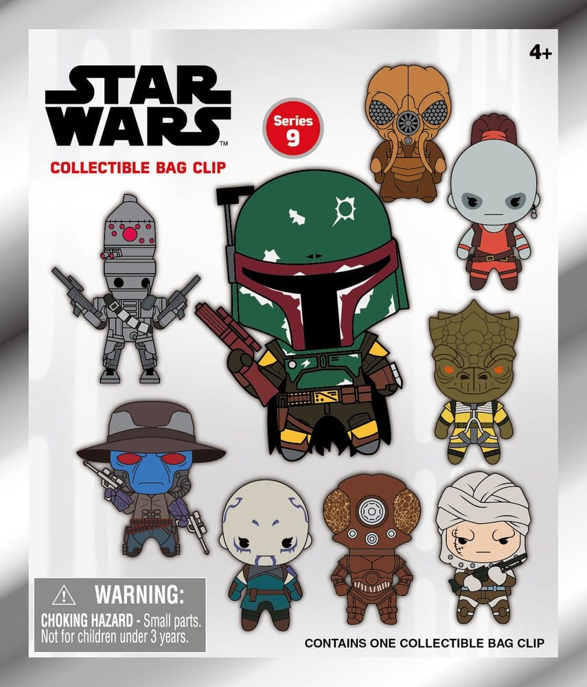 Star Wars Most Wanted Bounty Hunters 3D PVC-Taschenanhänger Serie 1 Display (24) - Preorder - ETA: 06.10.2026