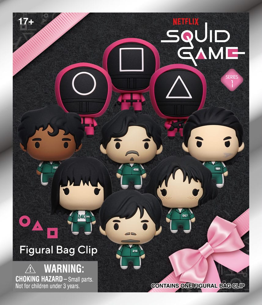 Squid Game 3D PVC-Taschenanhänger Series 1 Display (24) - Preorder - ETA: 08.01.2026