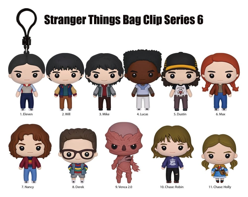 Stranger Things 5 3D PVC-Taschenanhänger Serie 6 Blind Bag Display (24) - Preorder - ETA: 26.10.2026