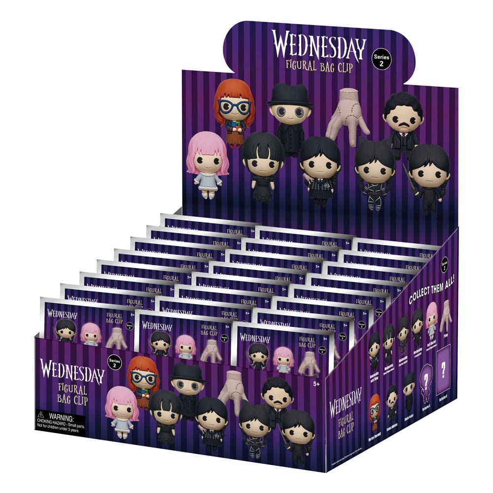 Wednesday 3D PVC-Taschenanhänger Series 2 Display (24) - Versand: 7 Tage nach Bestellung