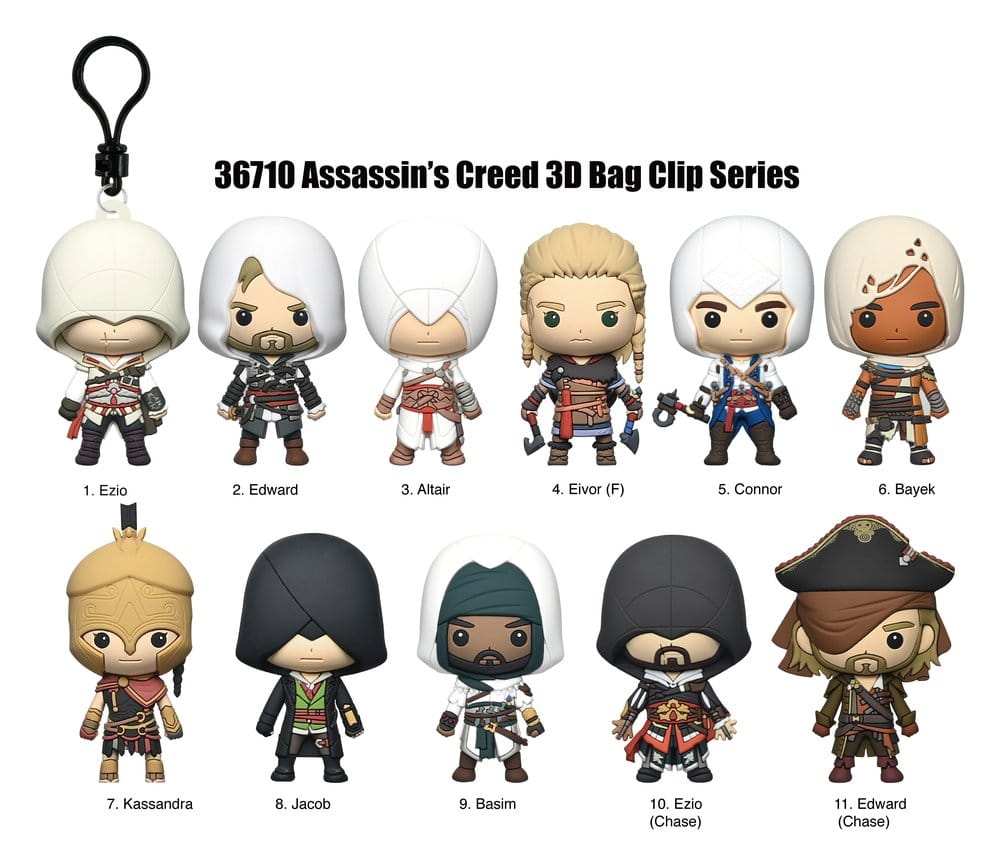 Assassin's Creed 3D PVC-Taschenanhänger Serie 1 Display (24) - Preorder - ETA: 13.08.2026