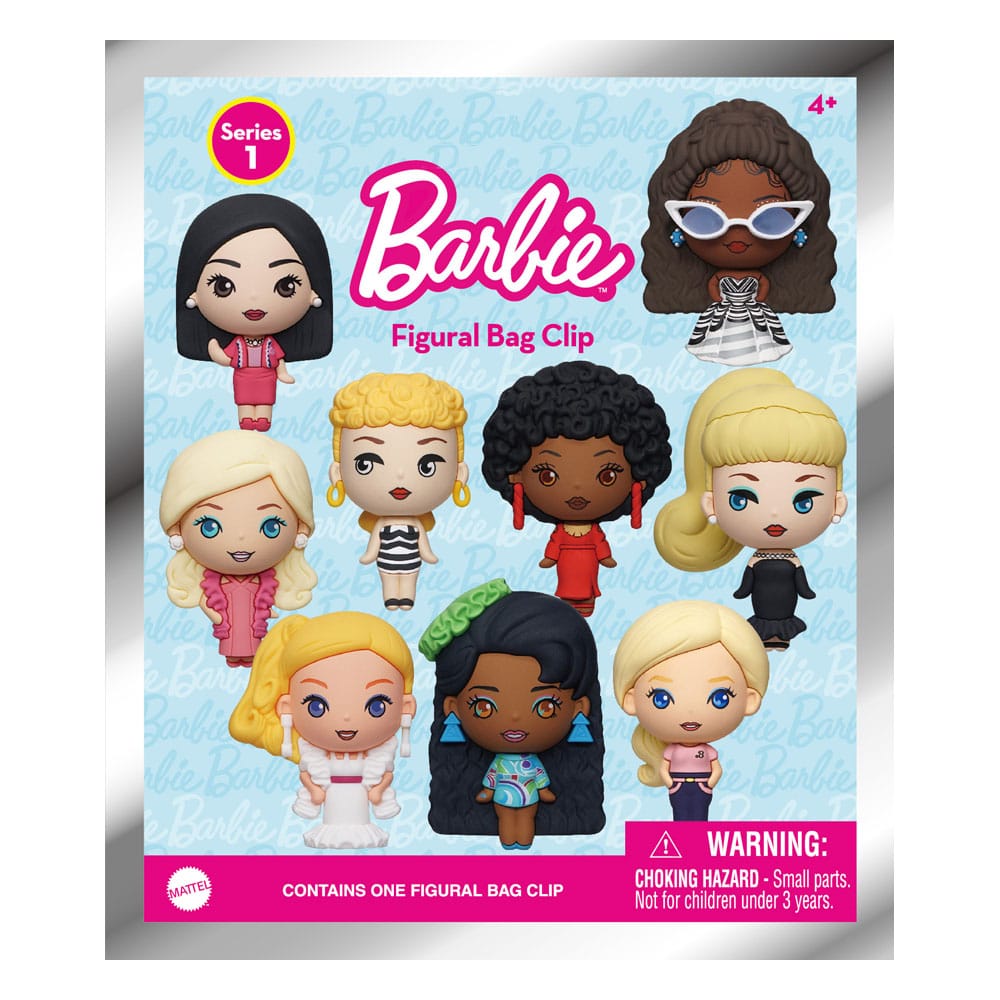 Barbie 3D PVC-Taschenanhänger Serie 1 Display (24) - Versand: 7 Tage nach Bestellung