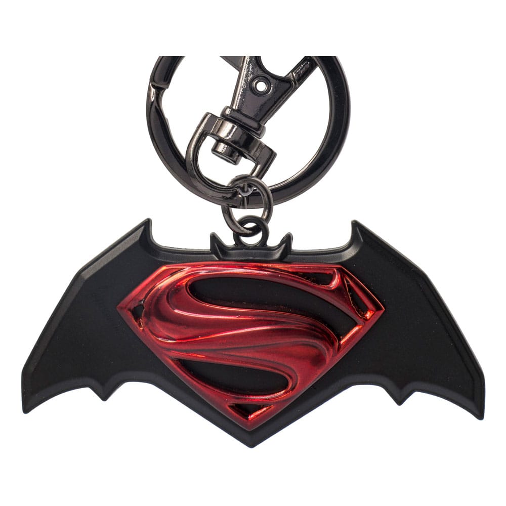 DC Comics Zinn-Schlüsselanhänger Batman vs. Superman Logo - Preorder - ETA: 03.03.2026