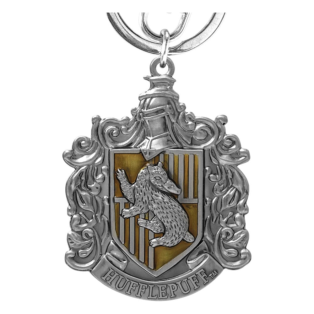 Harry Potter Zinn-Schlüsselanhänger Hufflepuff Crest - Versand: 7 Tage nach Bestellung