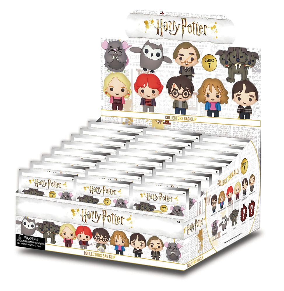 Harry Potter 3D PVC-Taschenanhänger Series 7 Display (24) - Preorder - ETA: 29.12.2025