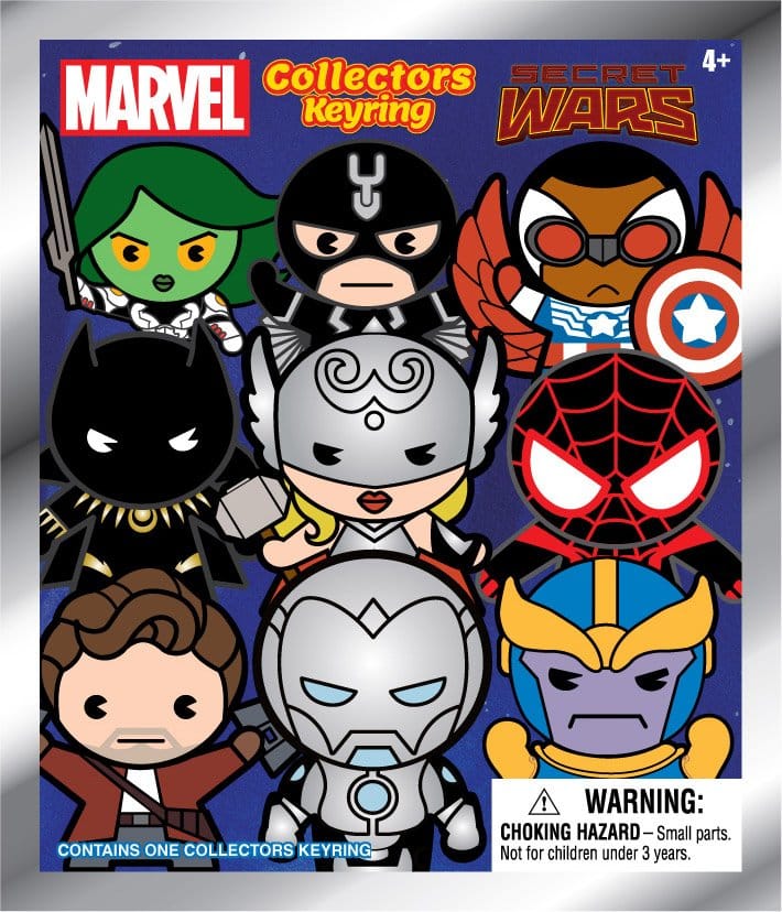 Marvel Secret Wars 3D PVC-Taschenanhänger Serie 1 Blind Bag Display (24) - Preorder - ETA: 25.11.2026