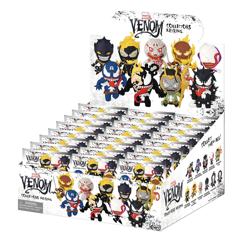 Venom 3D PVC-Taschenanhänger Series 1 Display (24) - Preorder - ETA: 20.12.2025