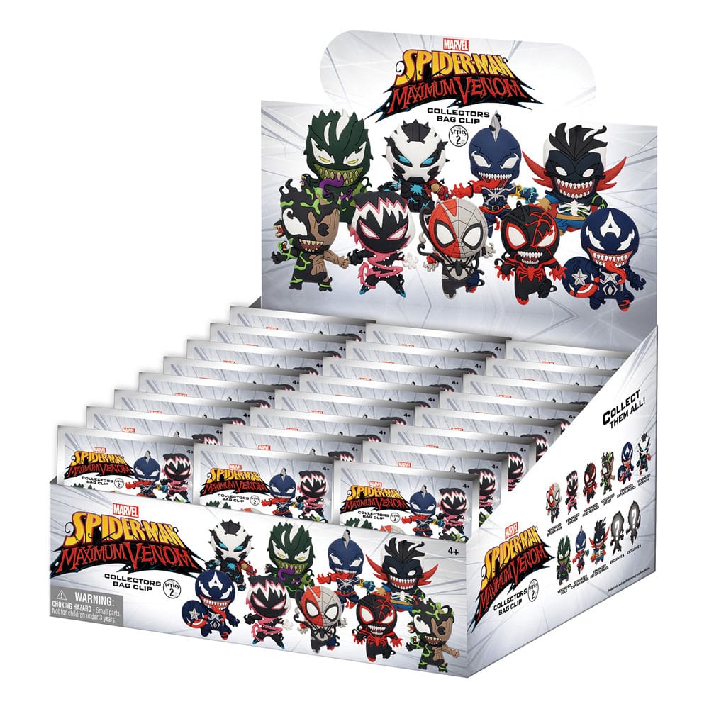 Venom 3D PVC-Taschenanhänger Series 2 Display (24) - Versand: 5-7 Tage nach Bestellung