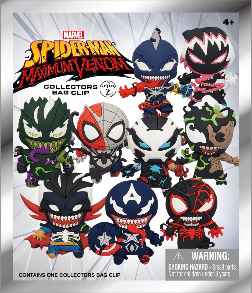 Venom 3D PVC-Taschenanhänger Series 2 Display (24) - Versand: 5-7 Tage nach Bestellung