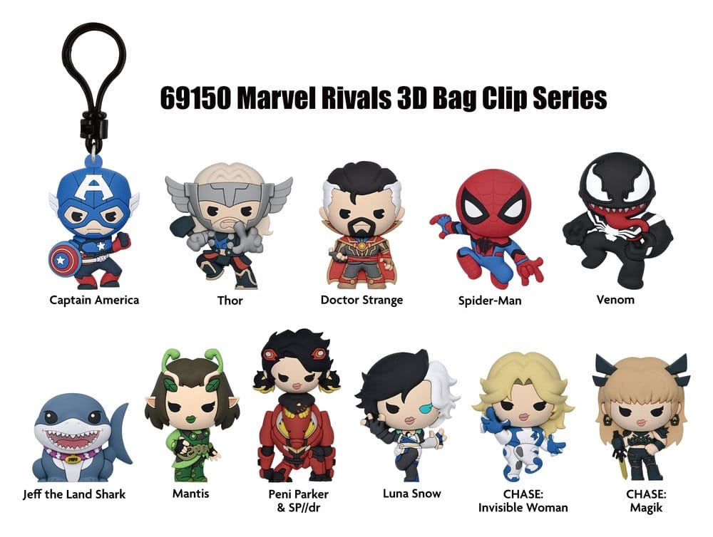 Marvel Rivals 3D PVC-Taschenanhänger Series 16 Display (24) - Versand: 7 Tage nach Bestellung