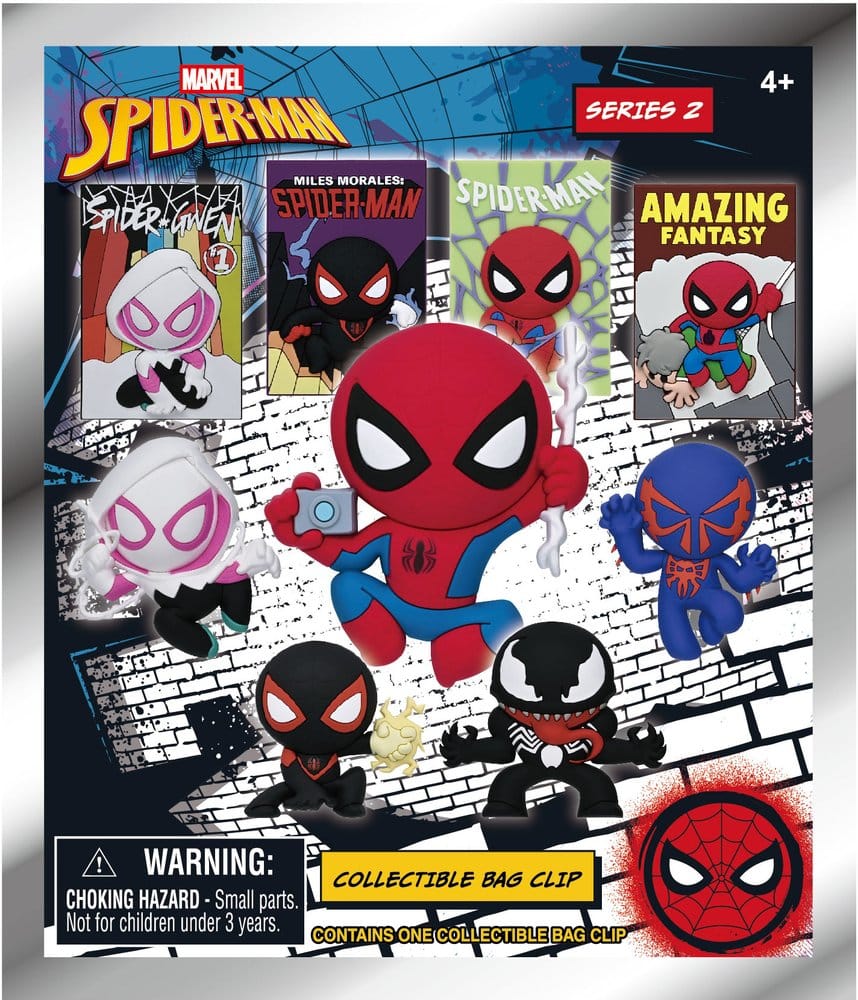 Spider-Man Classic 3D PVC-Taschenanhänger Serie 2 Display (24) - Preorder - ETA: 18.09.2026