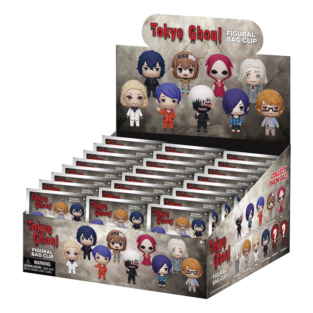 Tokyo Ghoul 3D PVC-Taschenanhänger Series 2 Display (24) - Versand: 5-7 Tage nach Bestellung