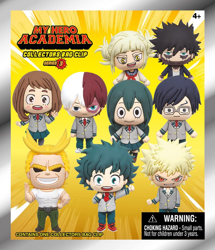 My Hero Academia 3D PVC-Taschenanhänger Series 3 Display (24)           - Preorder - ETA: 03.11.2025