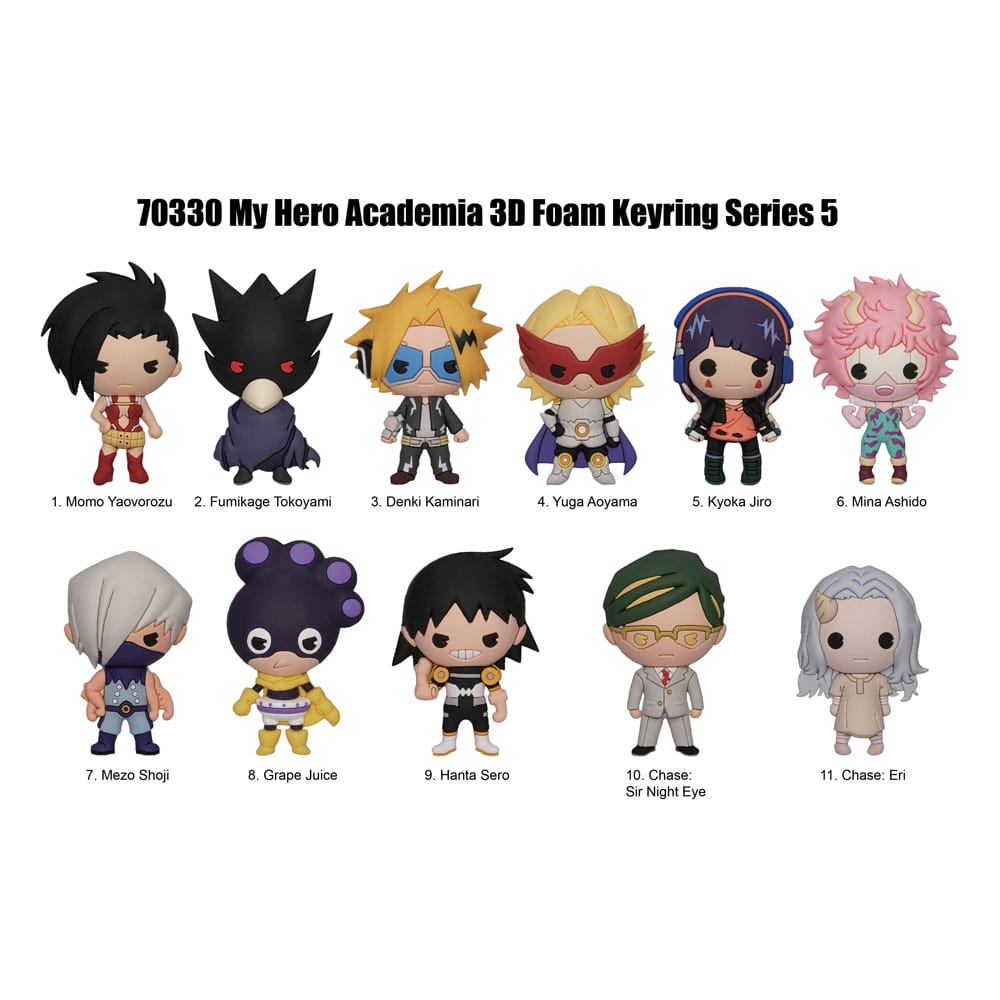 My Hero Academia 3D PVC-Taschenanhänger Serie 5 Display  (24) - Preorder - ETA: 07.02.2026