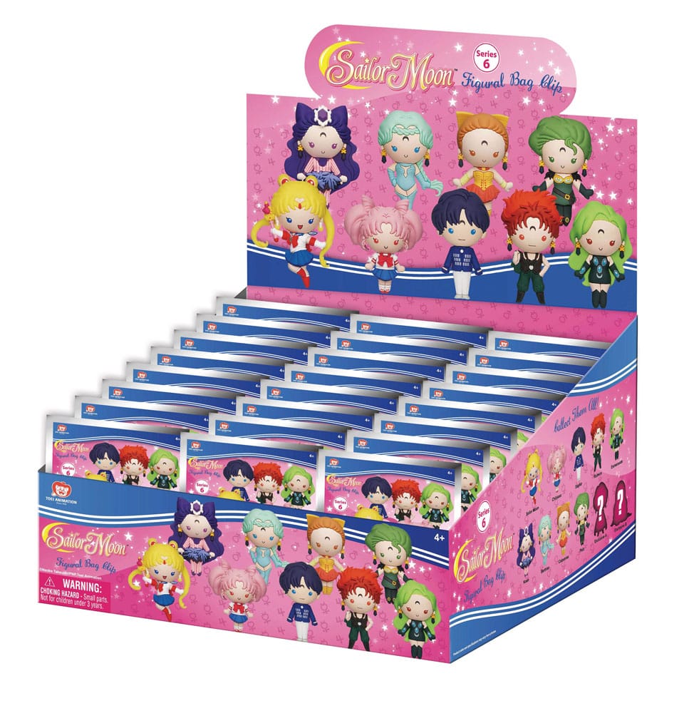 Sailor Moon 3D PVC-Taschenanhänger Series 6 Display (24) - Preorder - ETA: 18.08.2026