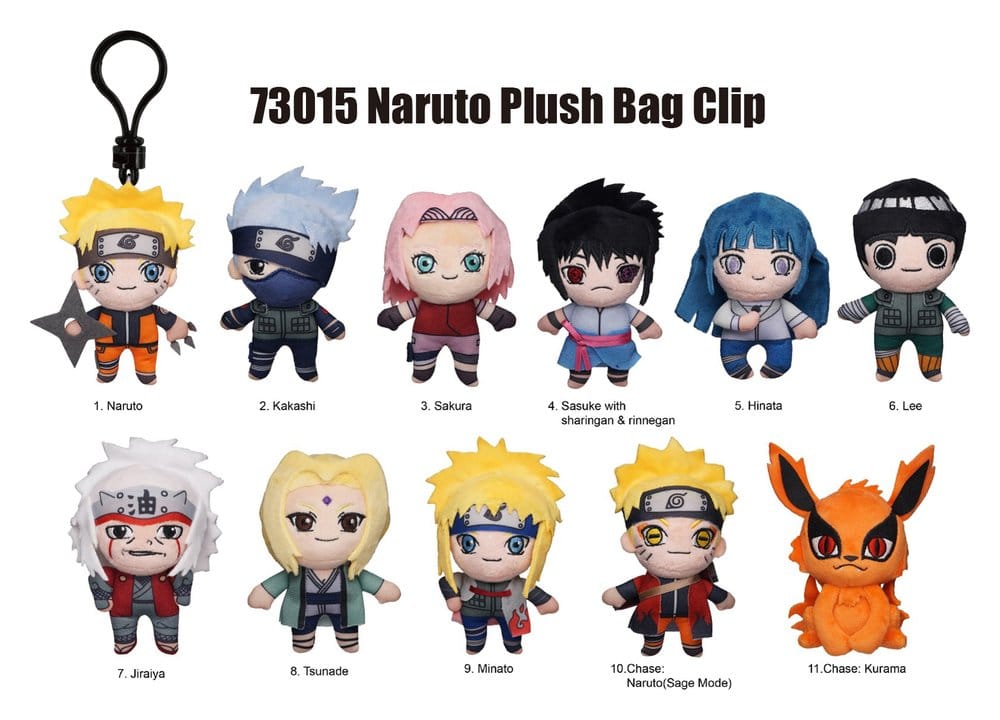 Naruto Plüsch-Taschenanhänger Display (24) - Preorder - ETA: 30.06.2026