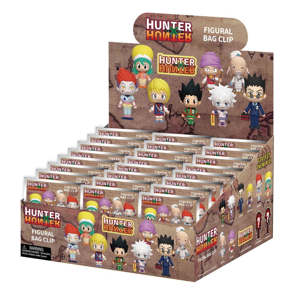 Hunter x Hunter 3D PVC-Taschenanhänger Serie 1 Display  (24) - Preorder - ETA: 07.02.2026