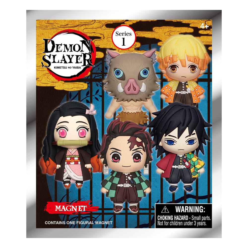 Demon Slayer: Kimetsu no Yaiba 3D 3D Magnete Series 1 Display (12) - Versand: 5-7 Tage nach Bestellung