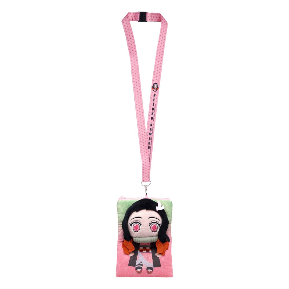 Demon Slayer: Kimetsu no Yaiba Schlüsselband Nezuko Deluxe mit Kartenhaltertasche - Versand: 7 Tage nach Bestellung