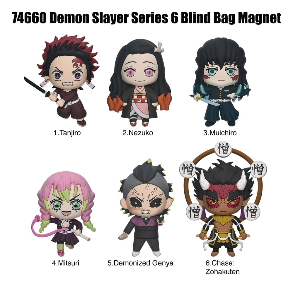 Demon Slayer 3D Schaumstoff Magnete Serie 6 Blind Bag Display (12) - Preorder - ETA: 25.11.2026