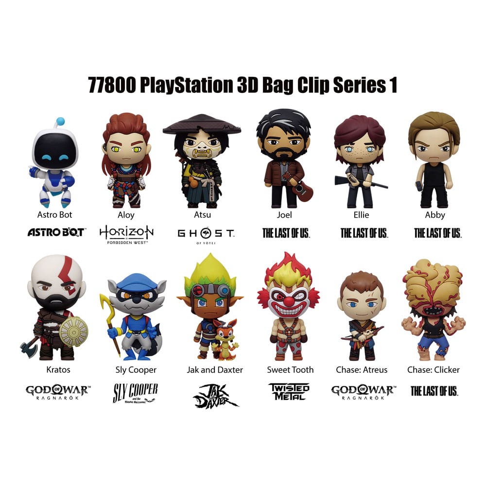 Playstation 3D PVC-Taschenanhänger Serie 1 Display  (24) - Preorder - ETA: 07.02.2026