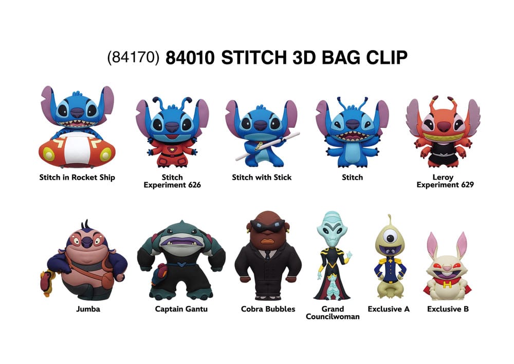 Lilo & Stitch 3D PVC-Taschenanhänger Stitch in Space Display (24) - Versand: 7 Tage nach Bestellung