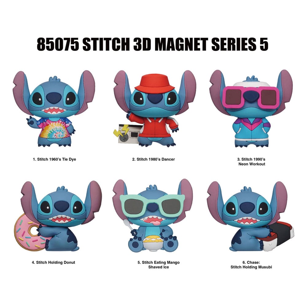 Lilo & Stitch 3D Magnete Stitch Series 5 Blind Pack Display (12) - Versand: 7 Tage nach Bestellung