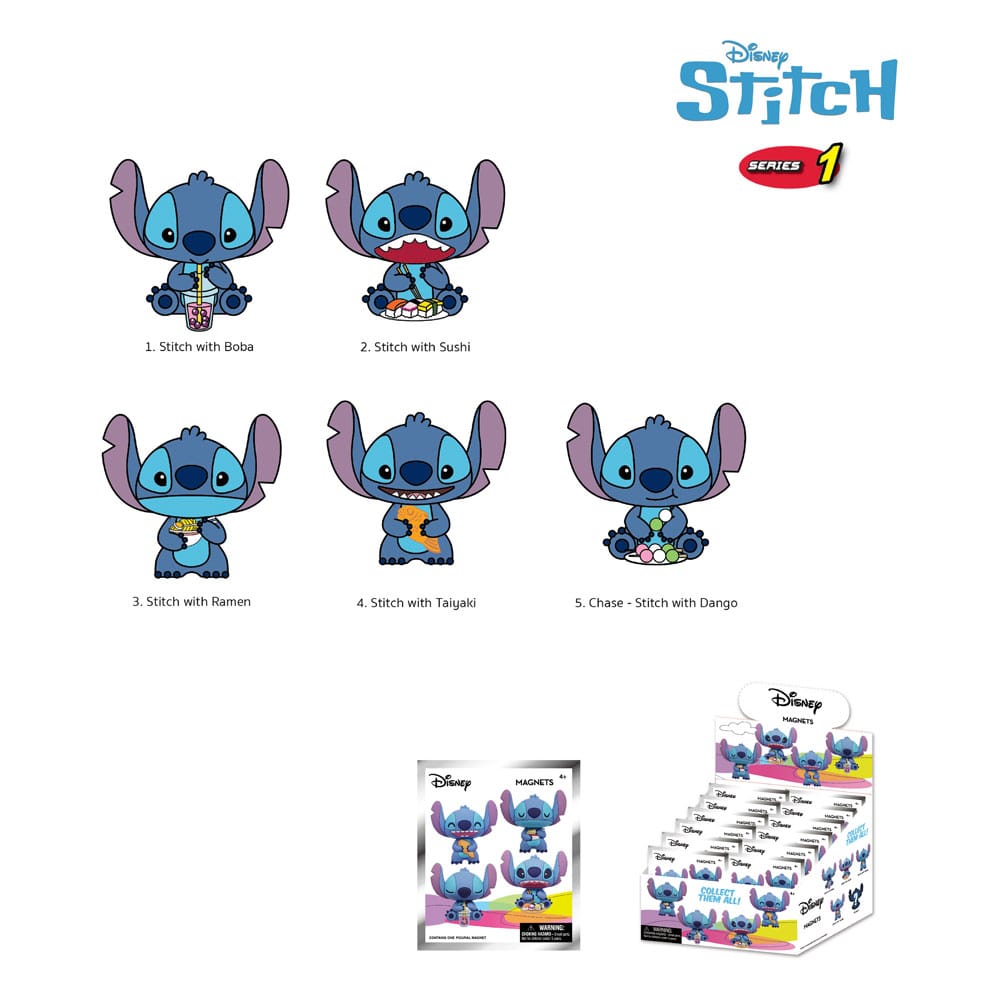Lilo & Stitch Relief-Magnete Stitch Series 1 Display (12) - Versand: 7 Tage nach Bestellung