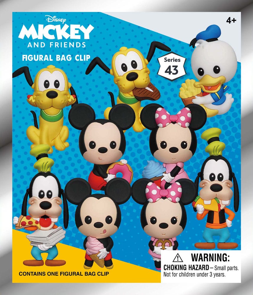 Mickey & Friends 3D PVC-Taschenanhänger Mickey & Friends with Food Series 43 Display (24) - Preorder - ETA: 11.11.2025
