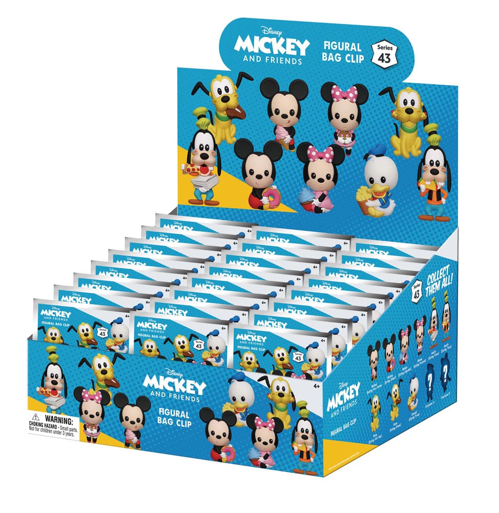 Mickey & Friends 3D PVC-Taschenanhänger Mickey & Friends with Food Series 43 Display (24) - Preorder - ETA: 11.11.2025