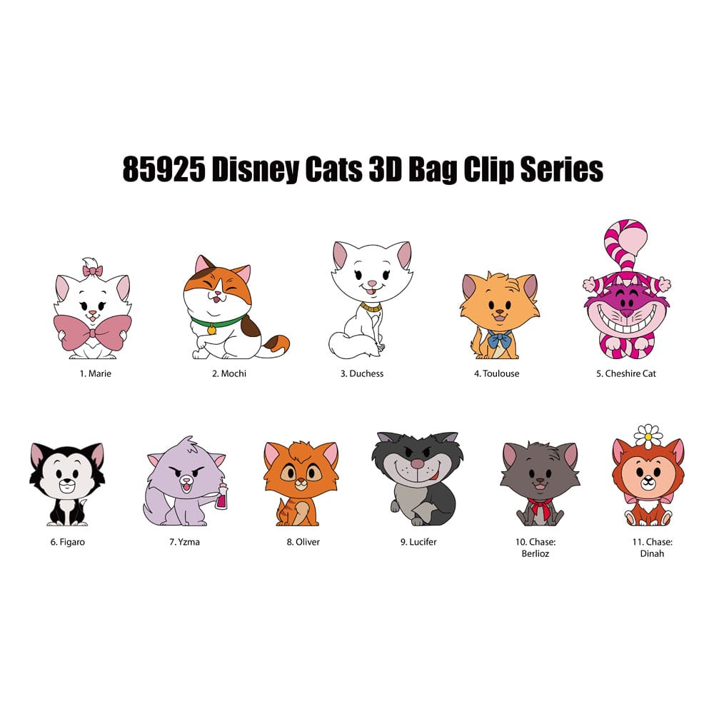 Disney Katzen 3D PVC-Taschenanhänger Serie 69 Display (24) - Preorder - ETA: 07.02.2026