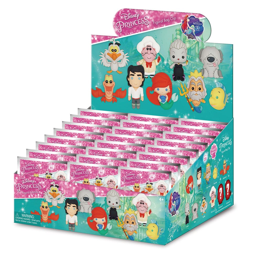 Arielle, die Meerjungfrau 3D PVC-Taschenanhänger Series 1 Display (24) - Versand: 5-7 Tage nach Bestellung