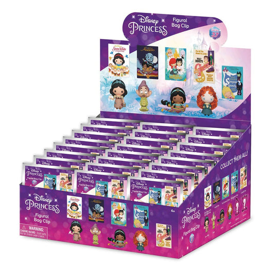Disney 3D PVC-Taschenanhänger Ultimate Princess Series 37 Display (24)              - Versand: 5-7 Tage nach Bestellung