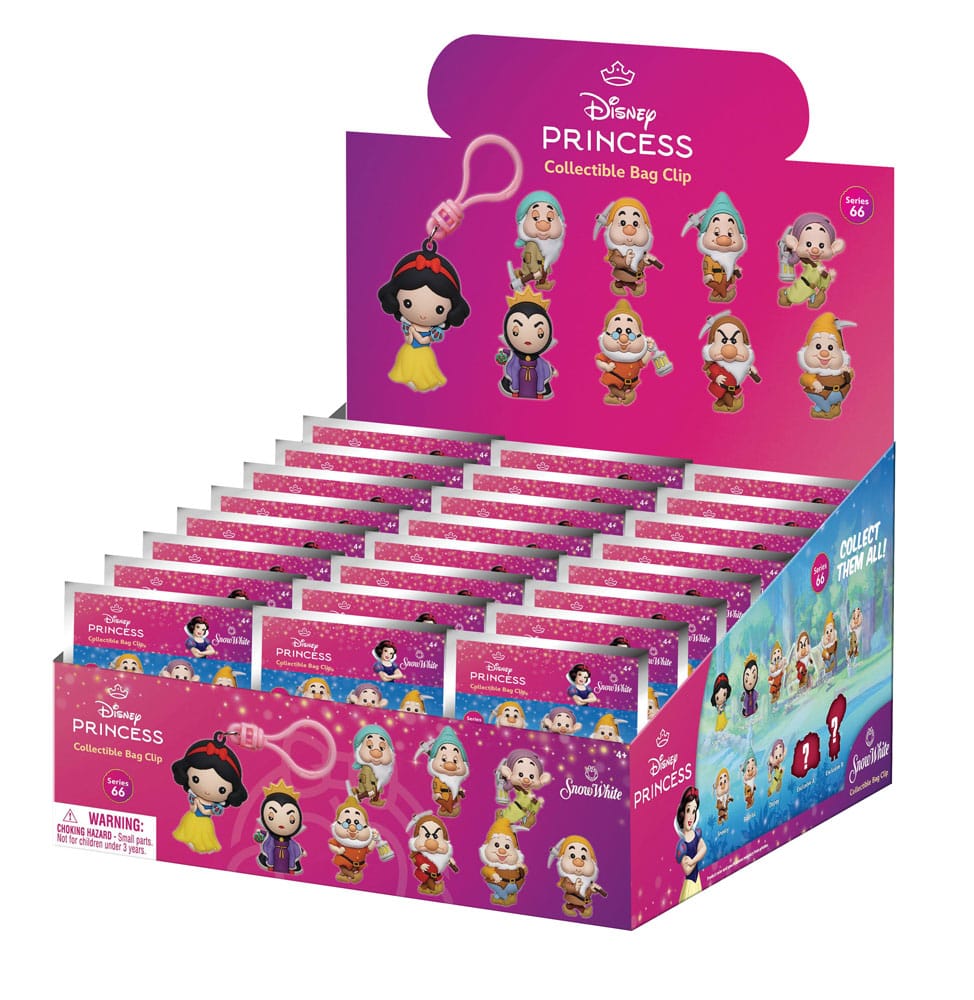 Schneewittchen 3D PVC-Taschenanhänger Classic Series 66 Display (24) - Preorder - ETA: 11.11.2025