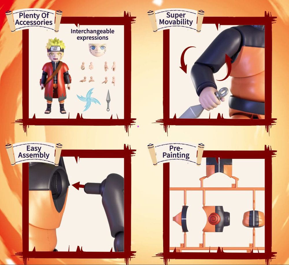 Naruto Plastic Model Kit Naruto Uzumaki 12 cm - Preorder - ETA: 20.11.2025