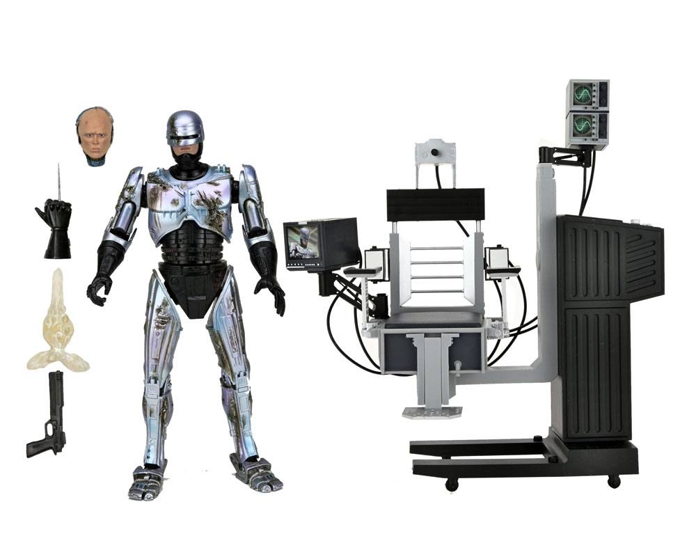 RoboCop Actionfigur Ultimate Battle Damaged RoboCop with Chair 18 cm - Preorder - ETA: 16.02.2026