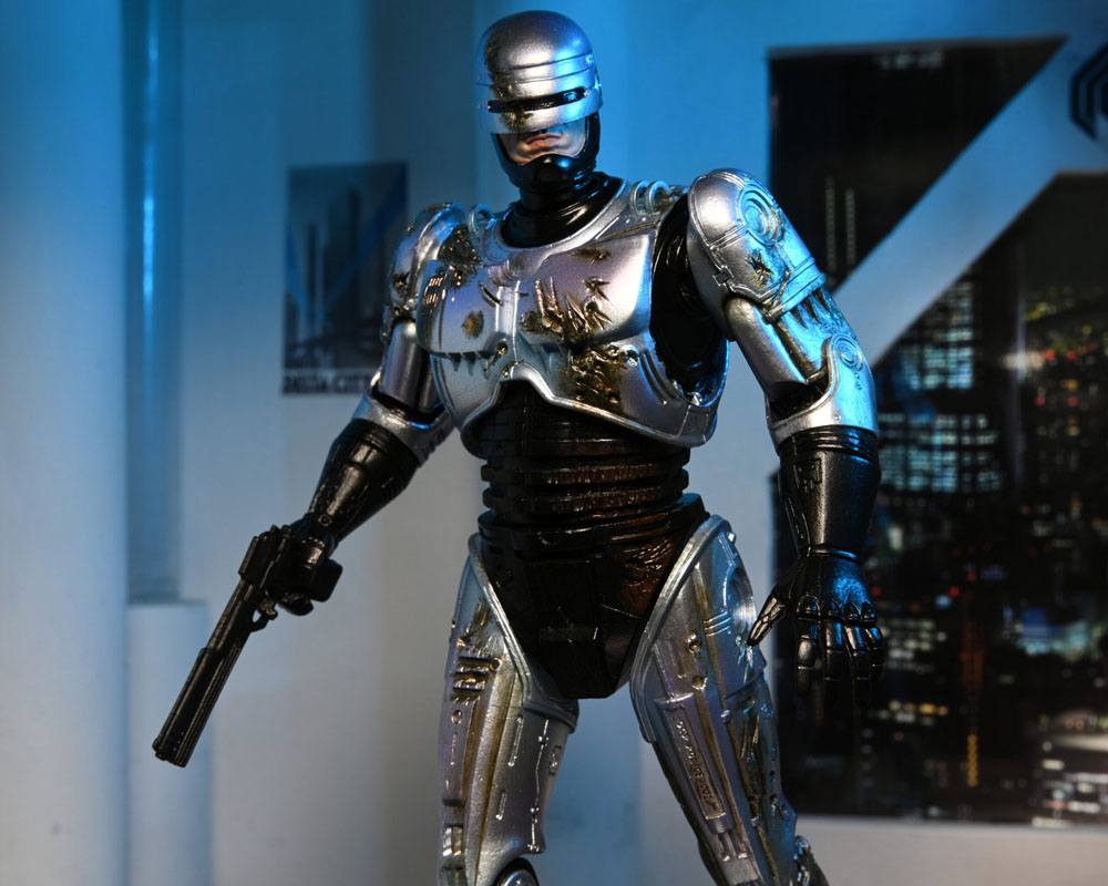 RoboCop Actionfigur Ultimate Battle Damaged RoboCop with Chair 18 cm - Preorder - ETA: 16.02.2026