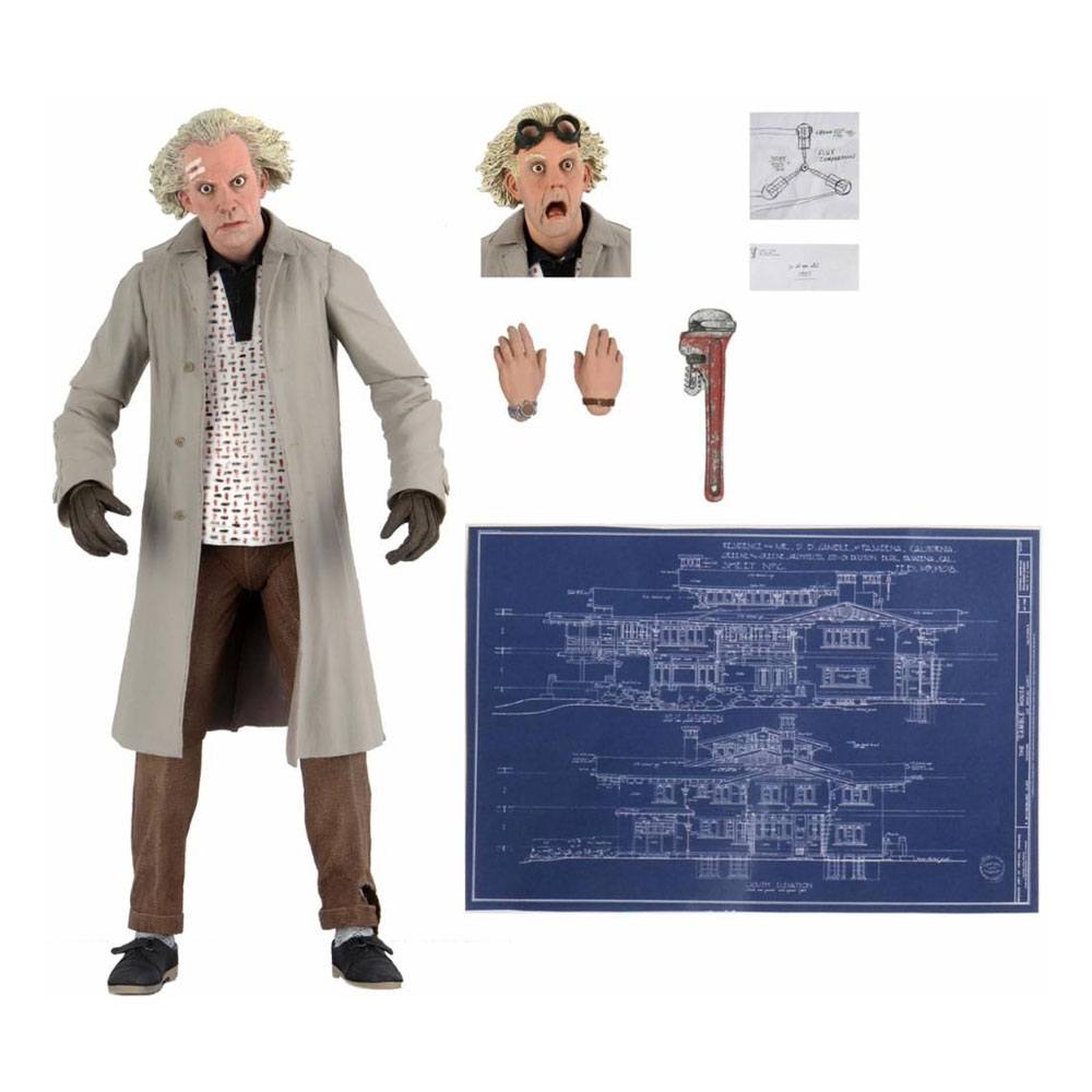 Zurück in die Zukunft Actionfigur Ultimate Doc Brown 18 cm - Versand: 7 Tage nach Bestellung