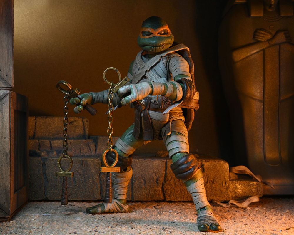 Universal Monsters x Teenage Mutant Ninja Turtles Actionfigur Ultimate Michelangelo as The Mummy 18 cm - Preorder - ETA: 16.02.2026