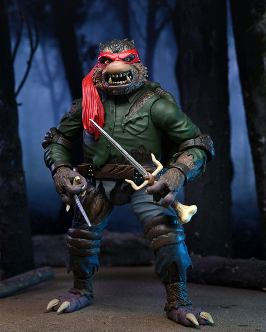 Universal Monsters x Teenage Mutant Ninja Turtles Actionfigur Ultimate Raphael as The Wolfman 18 cm - Versand: 5-7 Tage nach Bestellung
