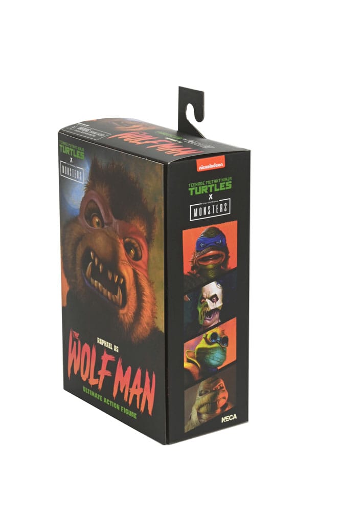 Universal Monsters x Teenage Mutant Ninja Turtles Actionfigur Ultimate Raphael as The Wolfman 18 cm - Versand: 5-7 Tage nach Bestellung