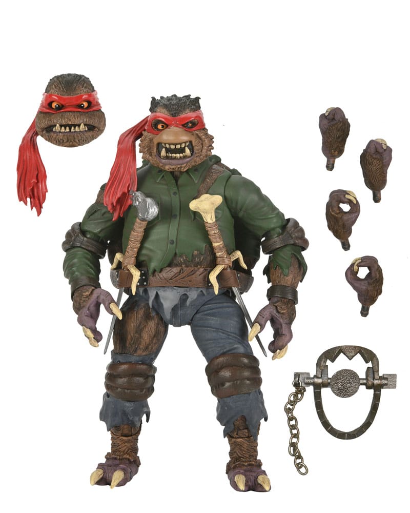 Universal Monsters x Teenage Mutant Ninja Turtles Actionfigur Ultimate Raphael as The Wolfman 18 cm - Versand: 5-7 Tage nach Bestellung