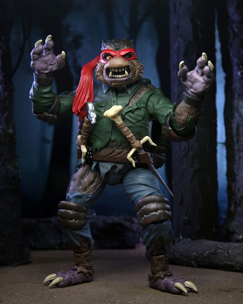 Universal Monsters x Teenage Mutant Ninja Turtles Actionfigur Ultimate Raphael as The Wolfman 18 cm - Versand: 5-7 Tage nach Bestellung