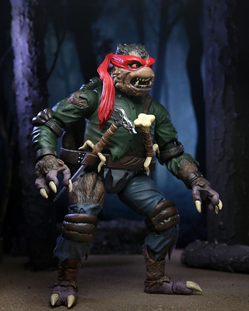 Universal Monsters x Teenage Mutant Ninja Turtles Actionfigur Ultimate Raphael as The Wolfman 18 cm - Versand: 5-7 Tage nach Bestellung