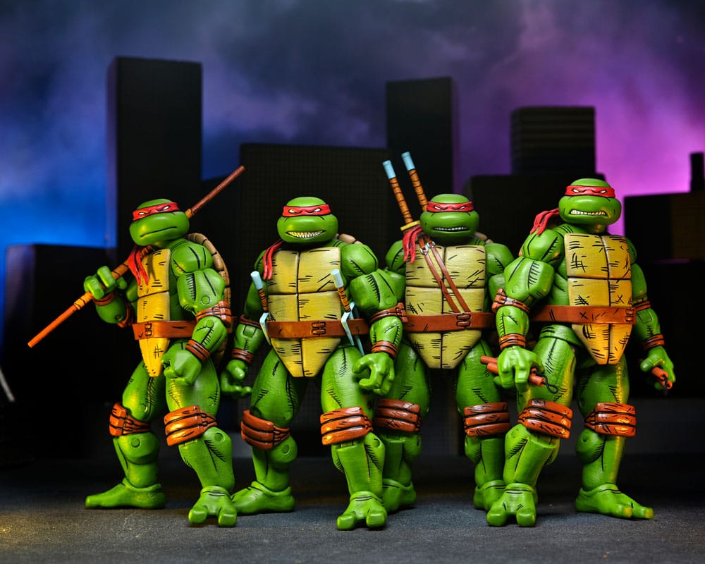 Teenage Mutant Ninja Turtles (Mirage Comics) 4er-Pack Actionfiguren Leonardo, Raphael, Michelangelo, Donatello 18 cm - Versand: 7 Tage nach Bestellung