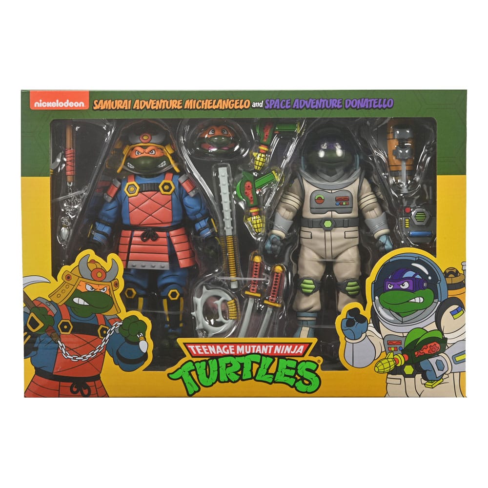 Teenage Mutant Ninja Turtles (Cartoon) Actionfiguren 2er-Pack Space Adventure & Samurai Turtles 18 cm - Versand: 5-7 Tage nach Bestellung