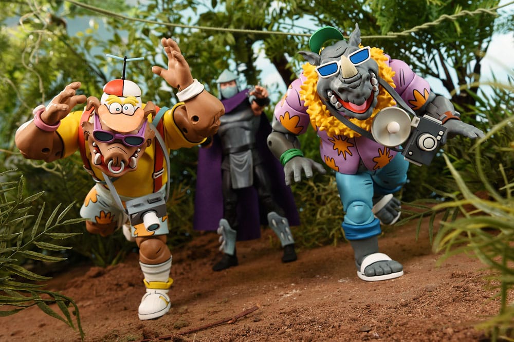 Teenage Mutant Ninja Turtles (Cartoon 1980) Actionfiguren 2er-Pack Vacation Bebop and Rocksteady 18 cm - Preorder - ETA: 19.09.2025
