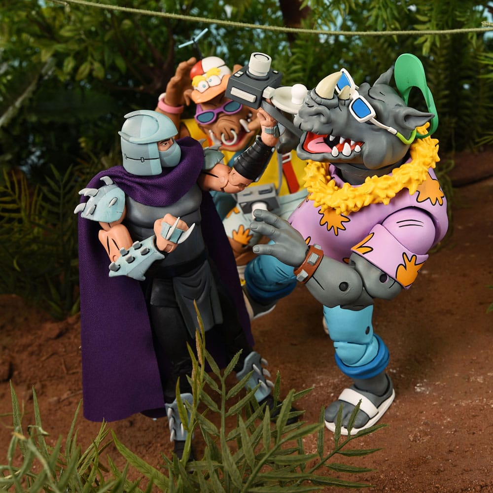 Teenage Mutant Ninja Turtles (Cartoon 1980) Actionfiguren 2er-Pack Vacation Bebop and Rocksteady 18 cm - Preorder - ETA: 19.09.2025